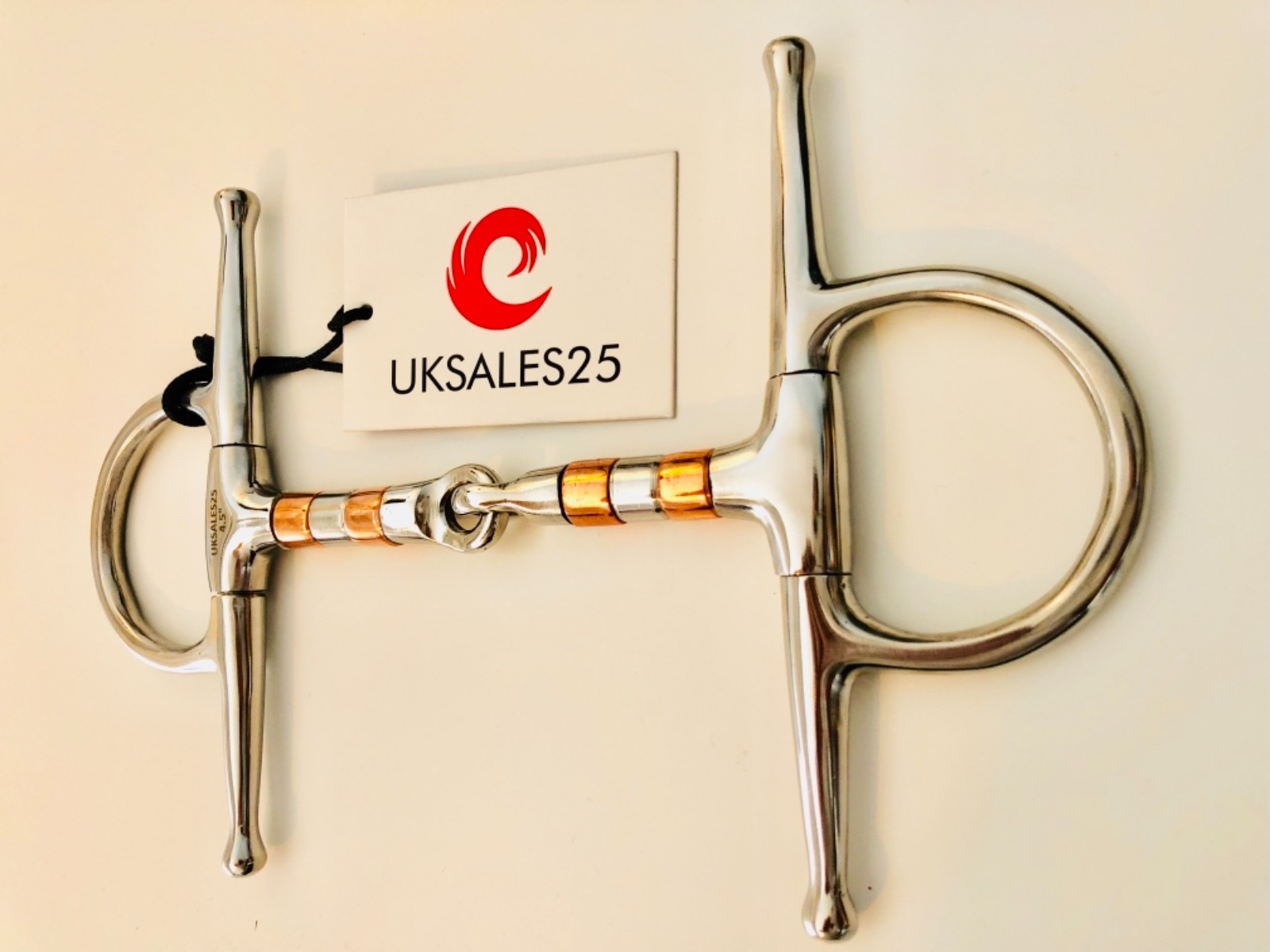 Full Cheek Copper Roller Jointed Snaffle Bit (UKSALES25®) *SAME DAY DISPATCH*