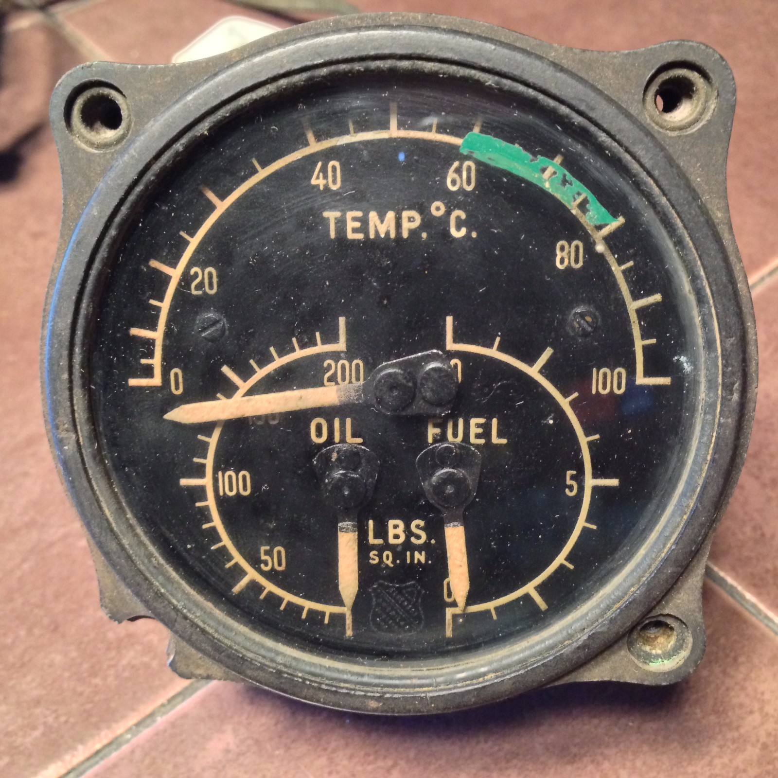 Vintage Manning Maxwell & Moore 3 in 1 Gauge 6546-12A