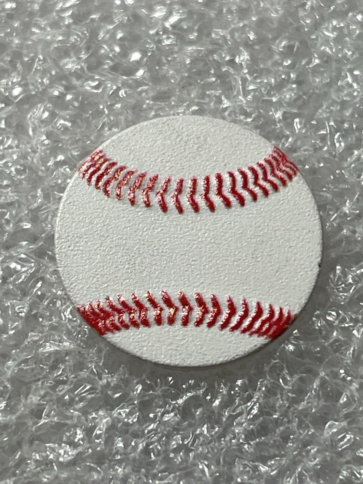 1 Gram .999 Fine Silver, Colorized, Textured Baseball Round!