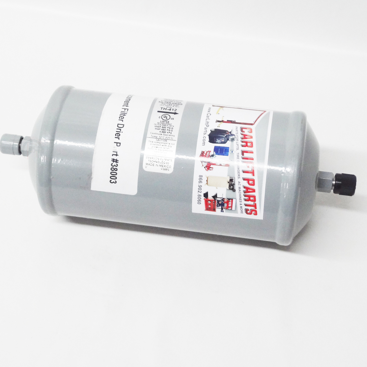 YELLOW JACKET A/C RECOVERY MACHINE replacement filter 38003 with machine unlock