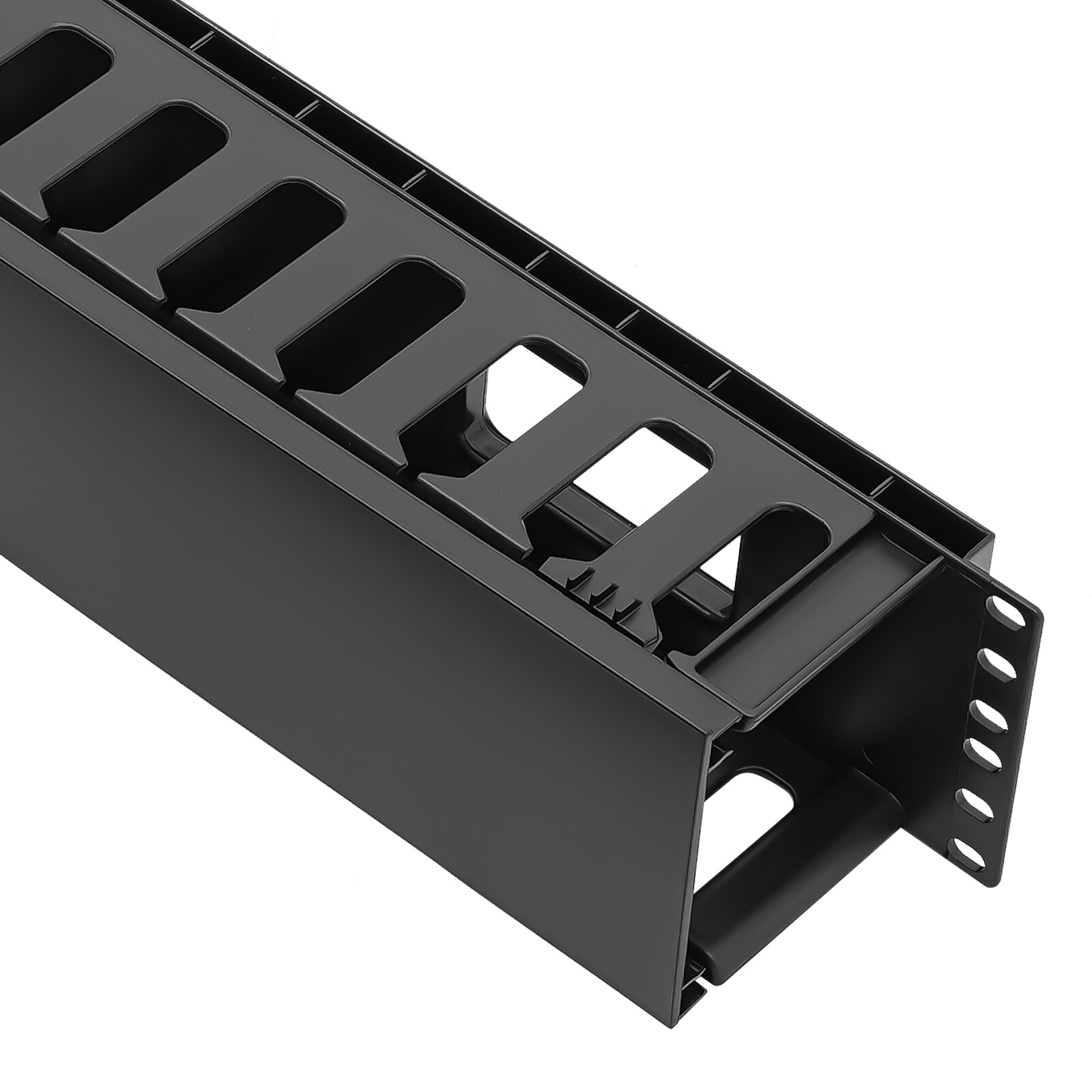 4 Pack Horizontal Rack Mount Cable Management, Cable Organizer, Cable Raceways