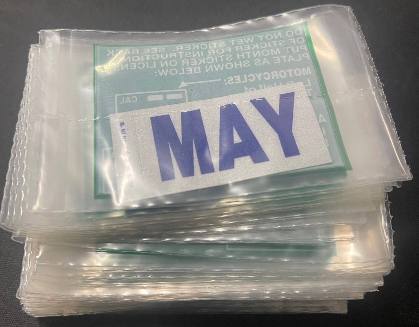 Official DMV California Month Sticker (MAY) License Plate Month Sticker
