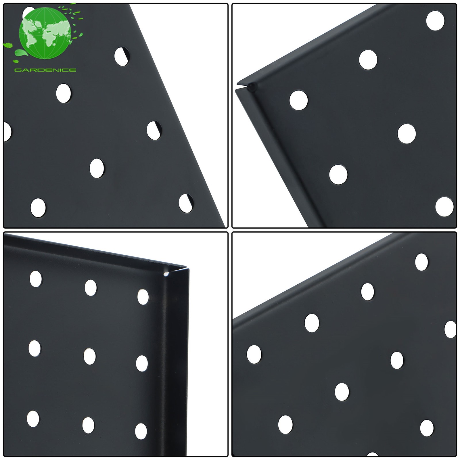 4 Pack Metal Pegboard Panel Easy To Use Wall Organizer Panel Storage Hanger Tool