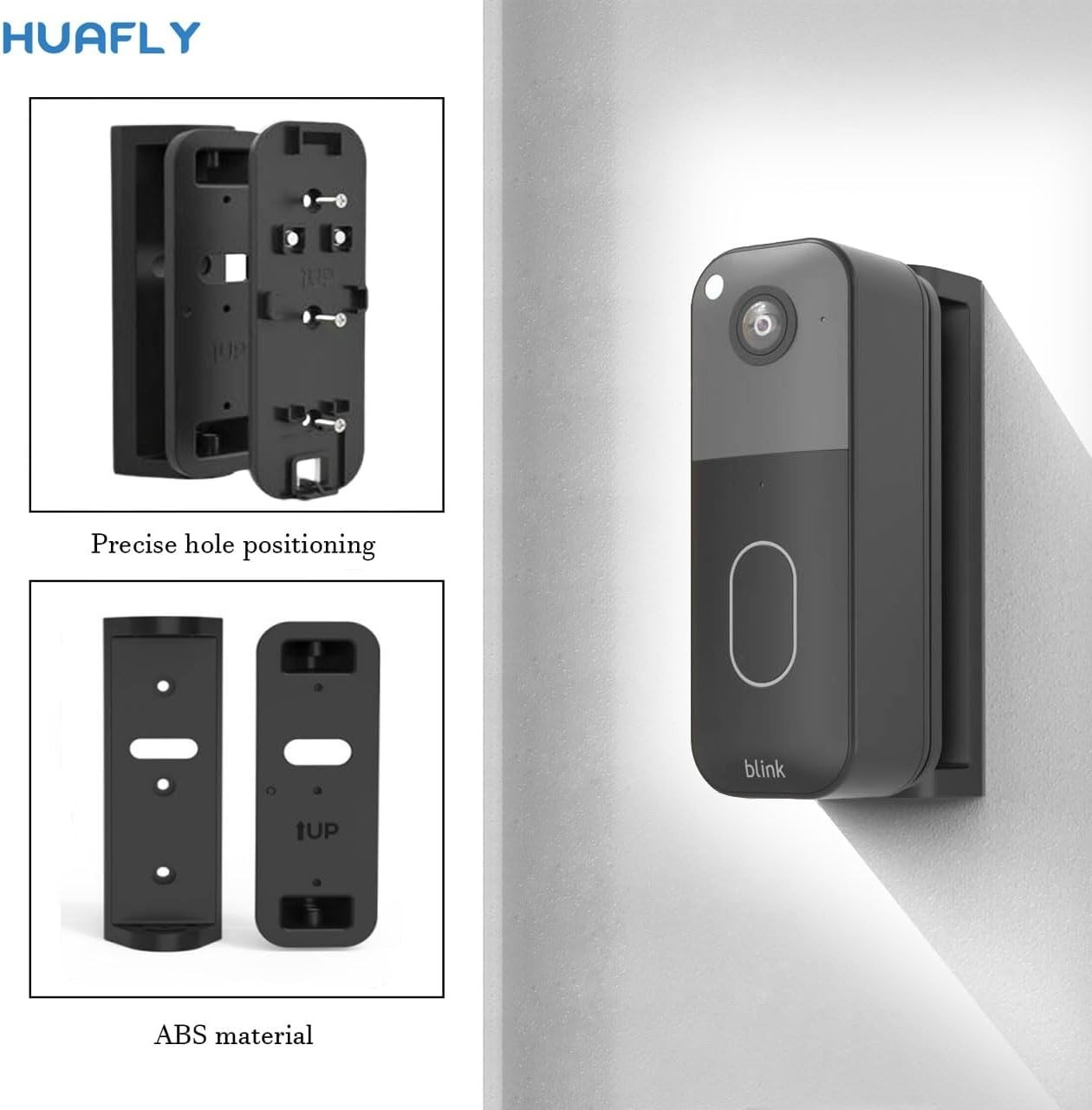 Adjustable Wall Mount for Blink Video Doorbell - Secure & Stylish 0-45° Angle
