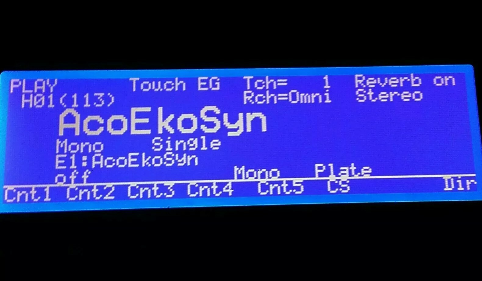 Yamaha VL1 VL1-M VL7 VP1 W5 W7 Custom (Negative) LED Display !