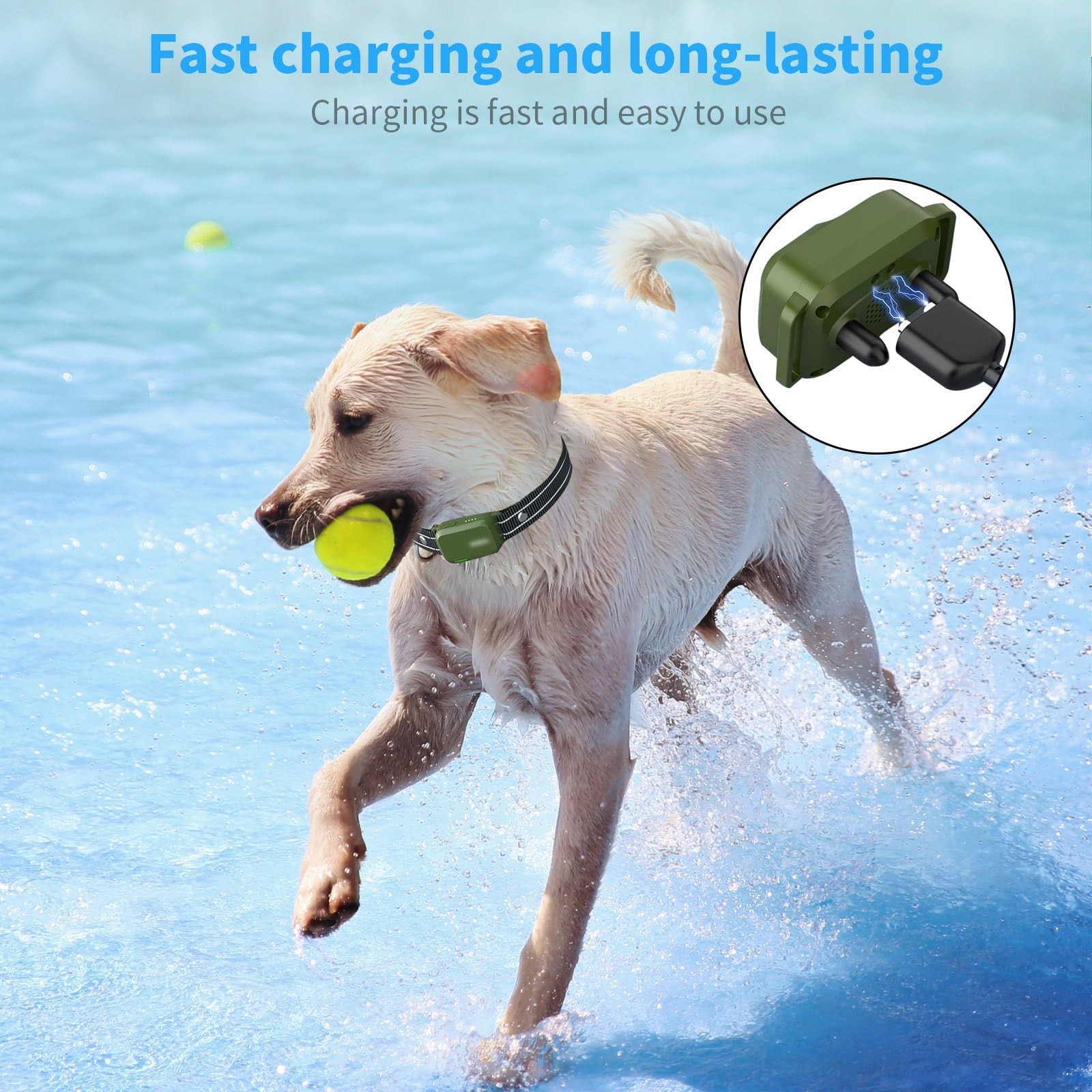 for Jugbow Dog Shock Collar Charger Replacement, Power Cable for Training 2-i...