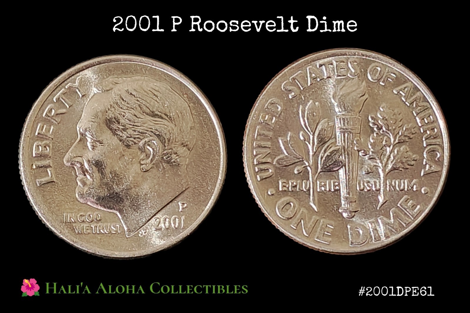 2001 P Mint Roosevelt Dime 💥RARE💥 Double Rim/Die Adjustment Strike on Date