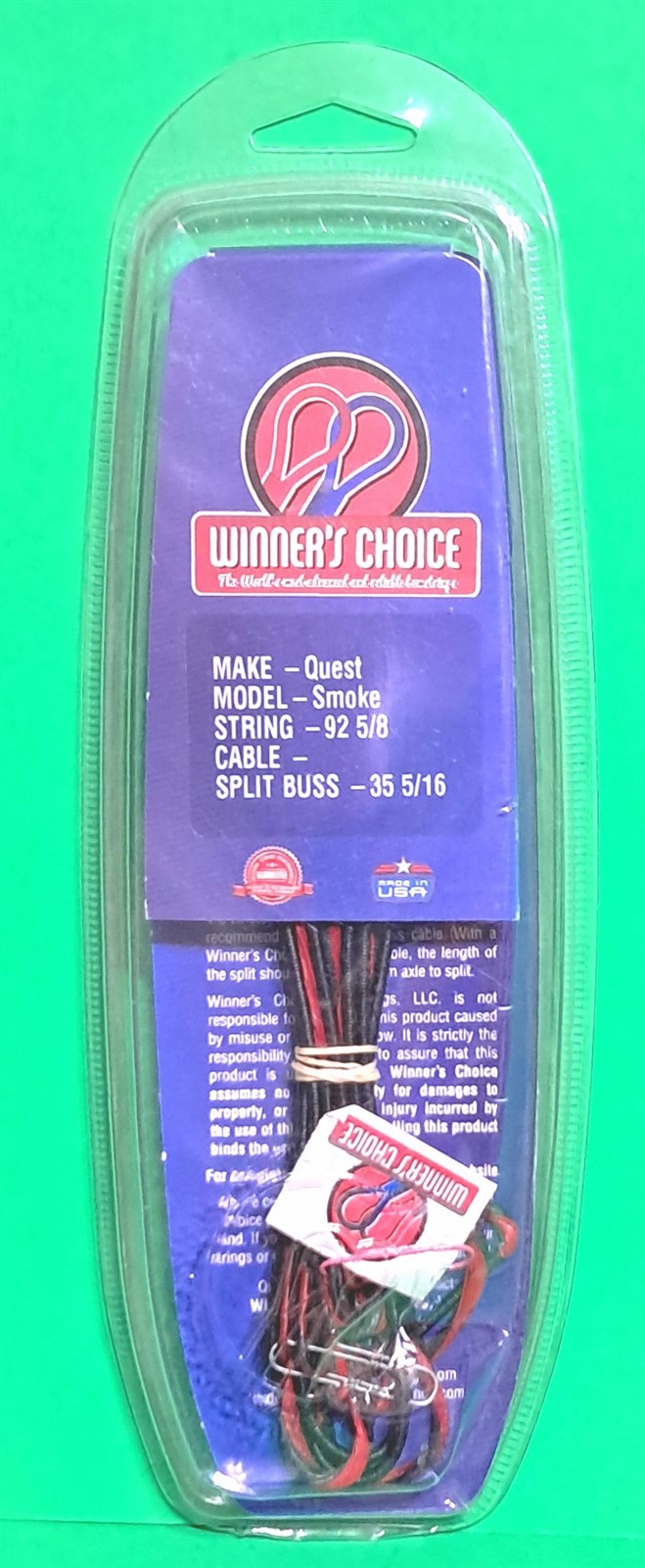 New Winners Choice Premium Replacement String & Cable Set for G5 Quest Smoke