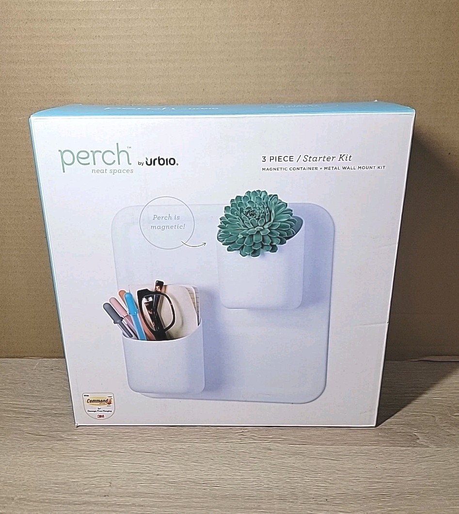 Perch by Urbio. Neat Spaces Starter Kit. (3 Piece) Brand New. Free Shipping.