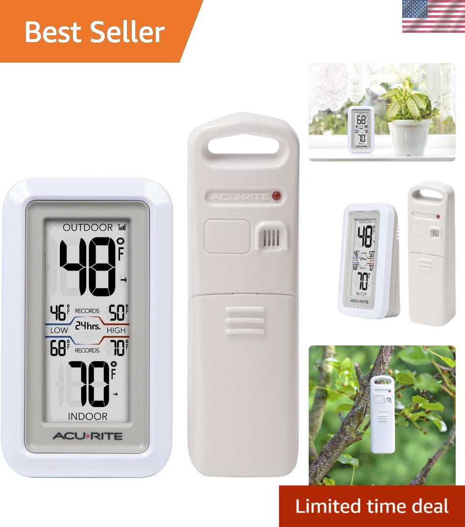 02049 Digital Thermometer White