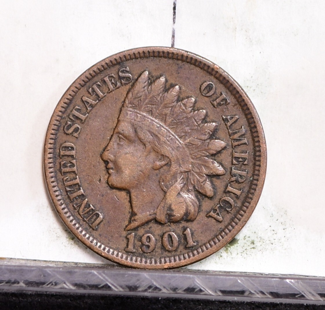 1901 Indian Cent - Ch XF (#58160 -L)