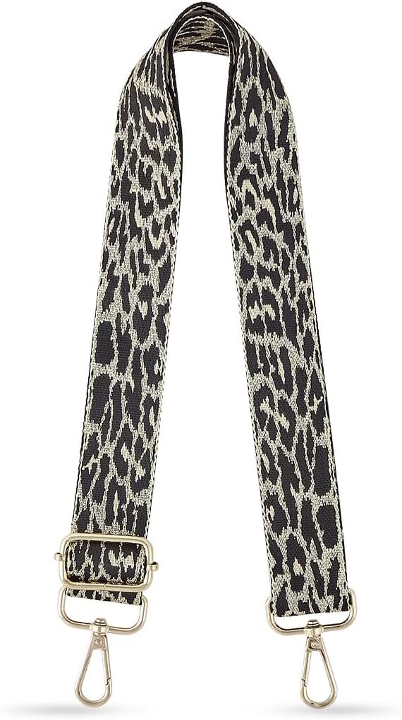 TANOSII Wide Purse Strap Adjustable Replacement Golden String Leopard