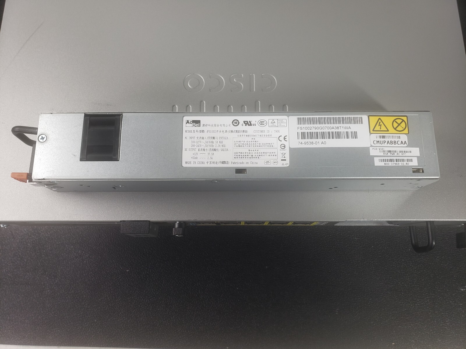Cisco ASA5545-K9 ASA 5545-X Adaptive Security Appliance w Cable and Power cord