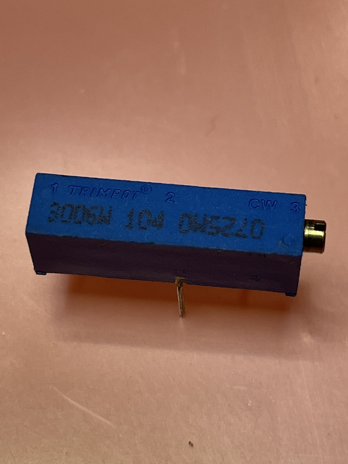 Bourns (10 Count) 3006W-1-104LF Trimmer Resistors 100K ¾" 10% Sealed Mutlti Turn