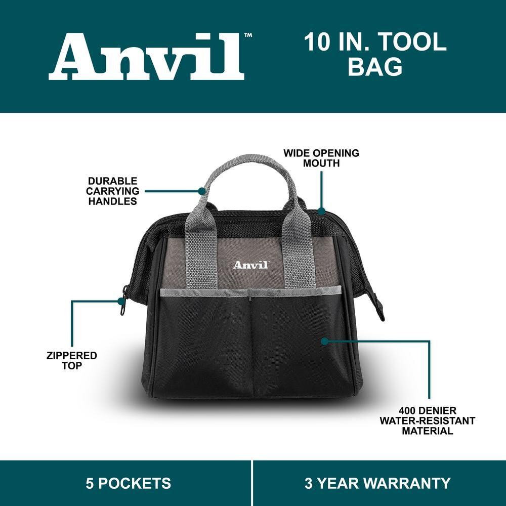 Anvil 10 in. Tool Bag (3-Pack)