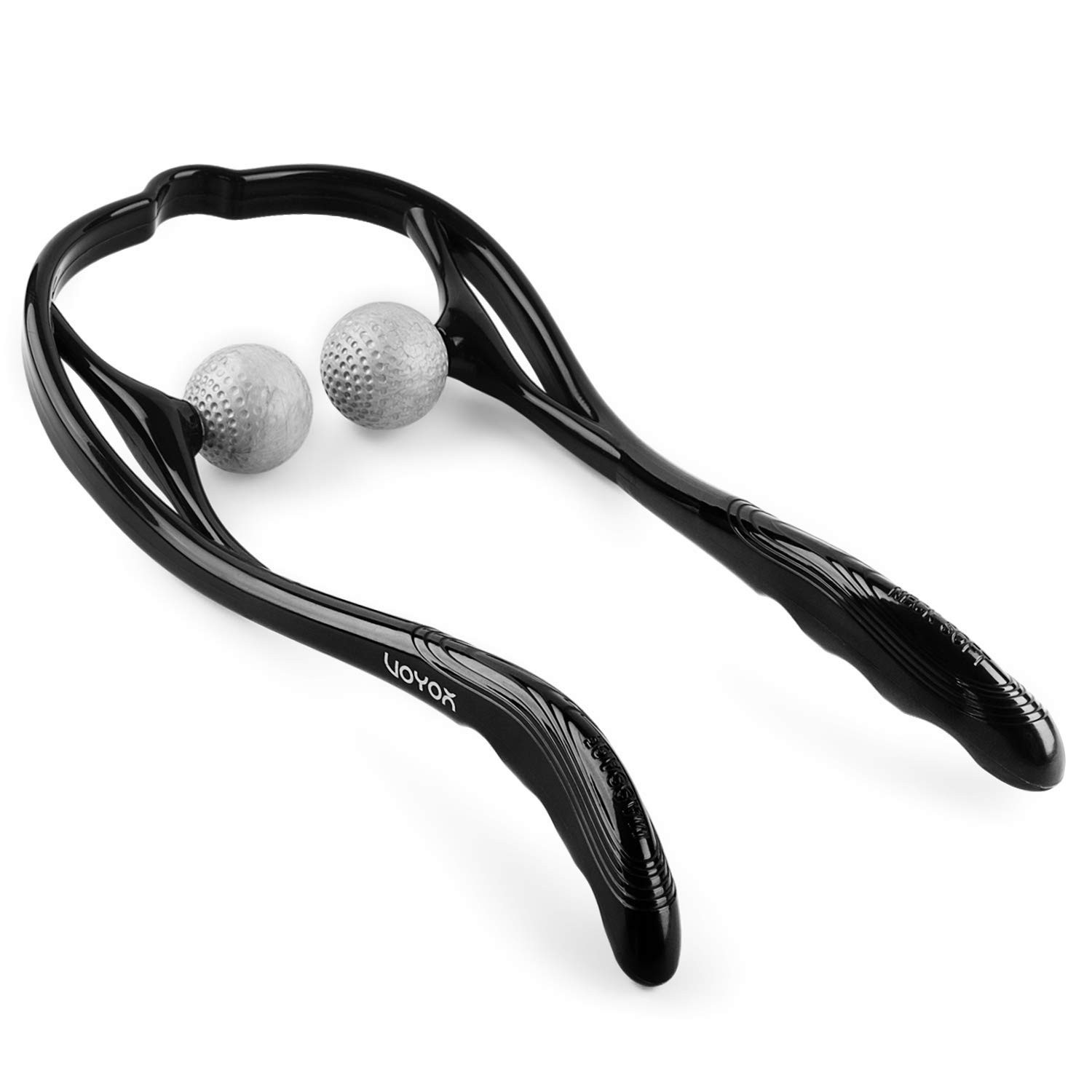 VOYOR Neck Massager Shiatsu Deep Tissue Dual 1 Count (Pack of 1), Gray