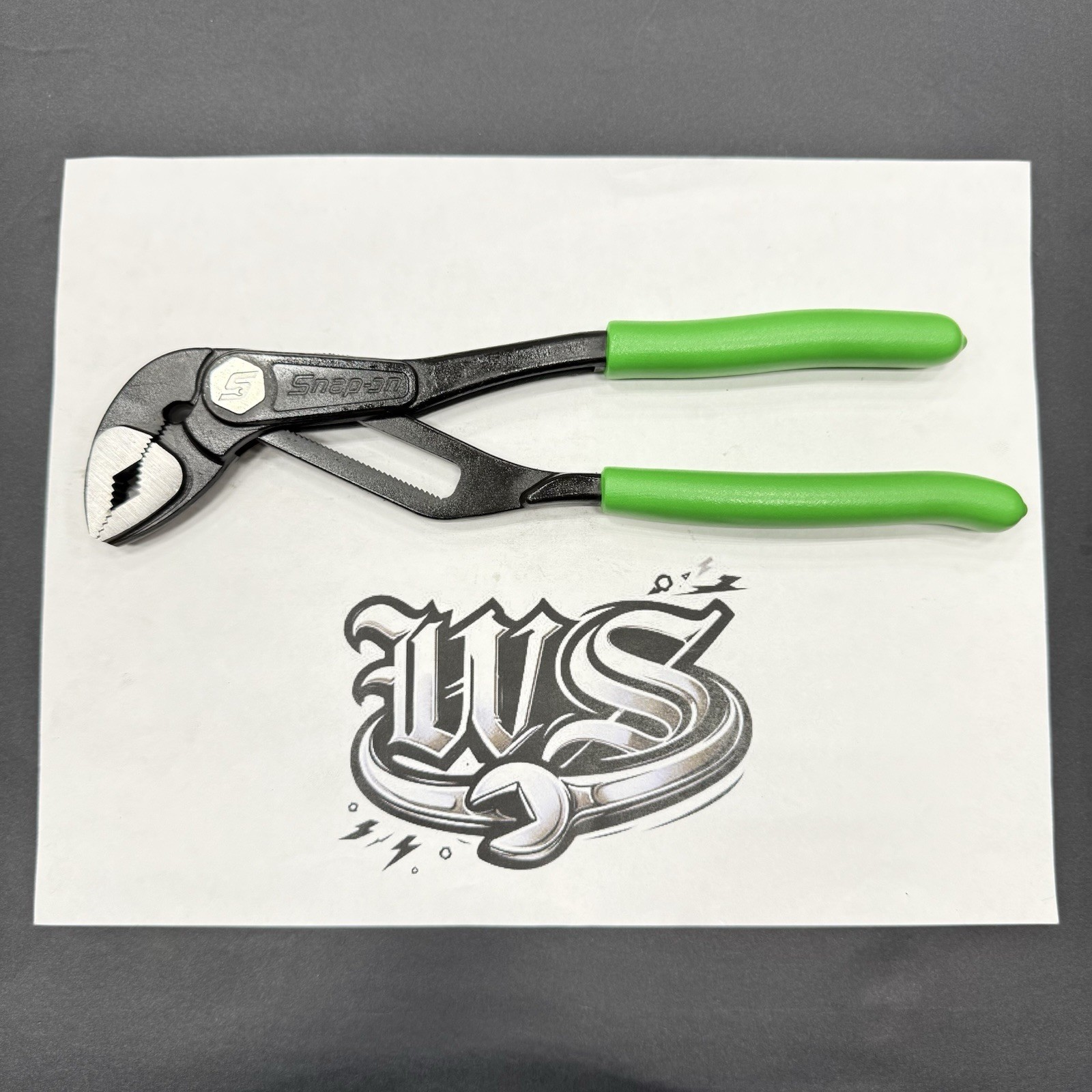 Snap-on Tools NEW GREEN 10" Soft Grip Adjustable Water Pump Pliers AWPBX10