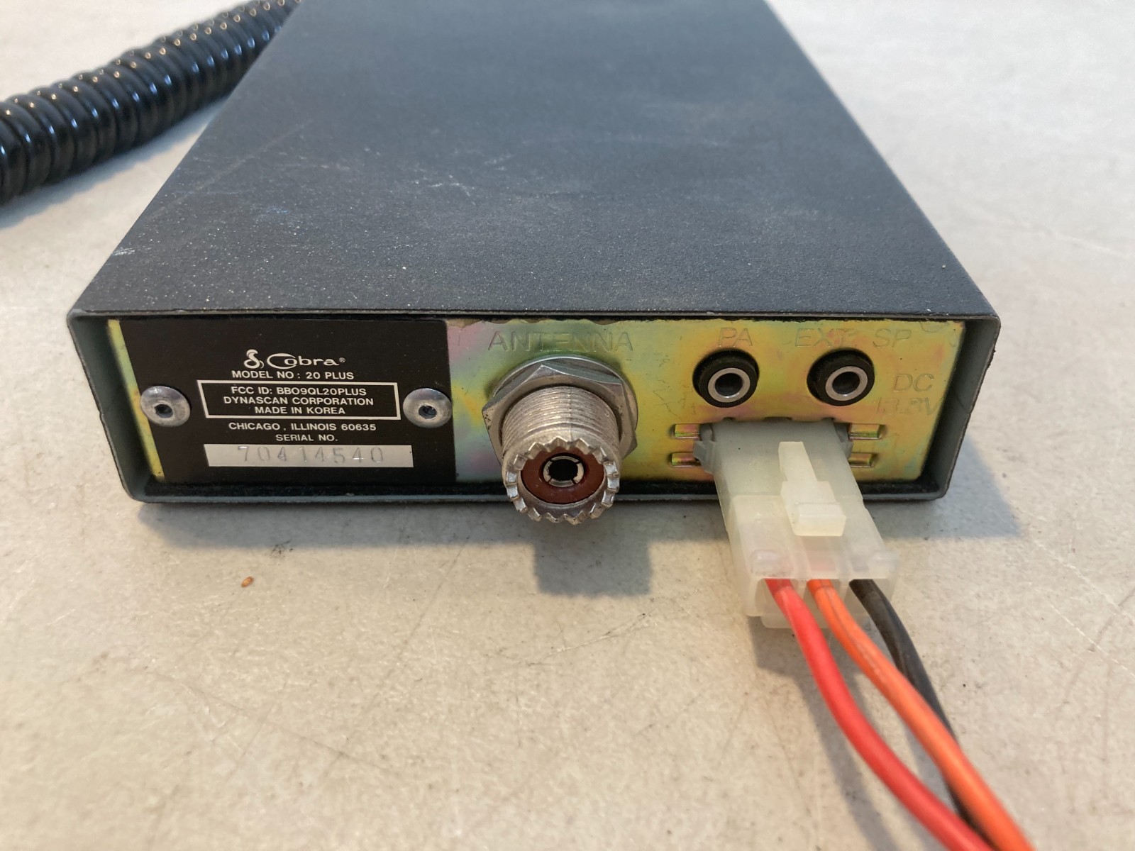 Cobra 20 Plus CB Radio Transceiver 40 Channel Model