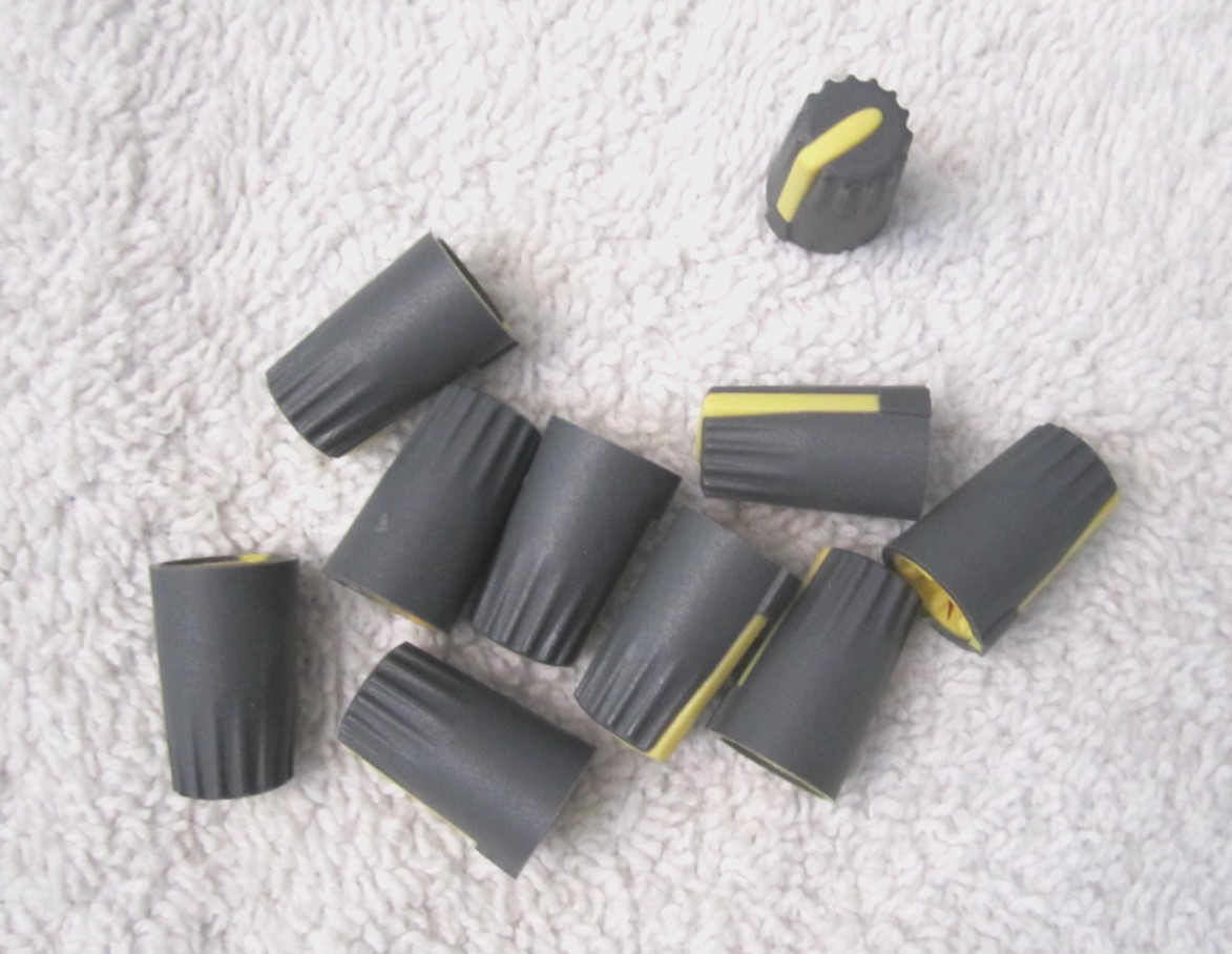 MIXED LOT of MIXER CONSOLE KNOBS SLIDES - 102 PIECES TOTAL