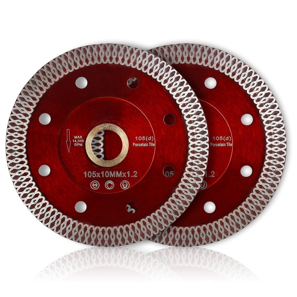 2pcs 4" Porcelain Cutting Blade Super Thin Diamond Saw Blade For Cutting Ceramic