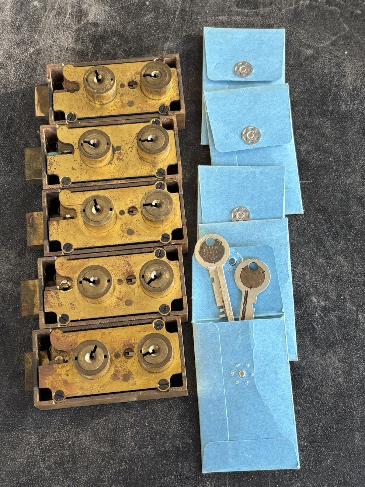 5 HHM 610 Safe Deposit Locks - Bank Vault
