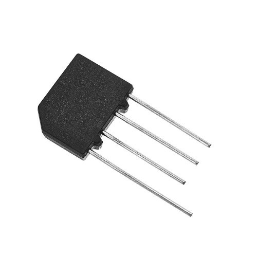 20pcs KBP307 3A/700V Single Phase Flat Bridge Rectifier, 4 Pin