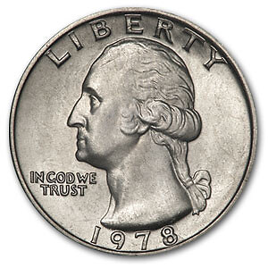 1978 Washington Quarter BU