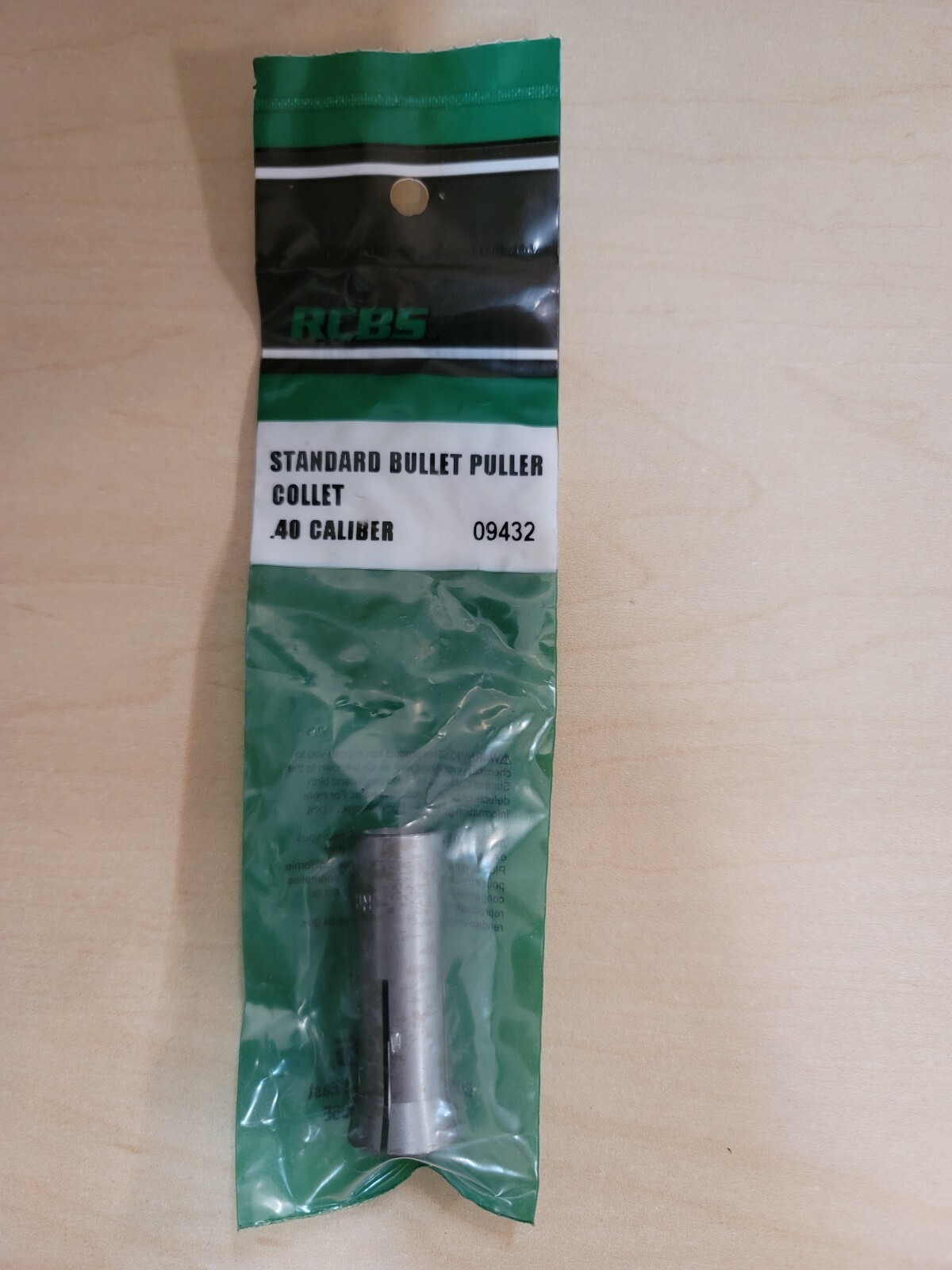 RCBS  Bullet Puller Collet 40 Cal mpn 9432 NIP.  09432, 40 S&W etc