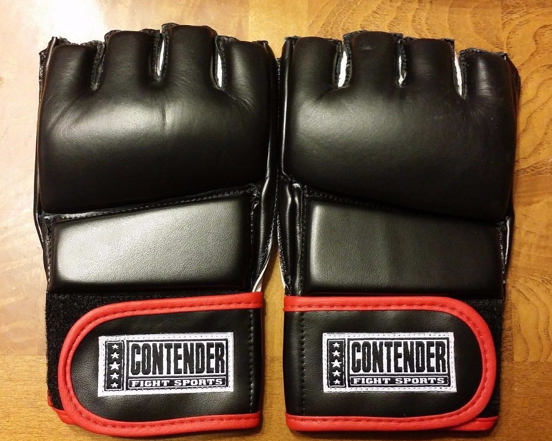 Contender Fight Sports Grappling Gloves Black Open Thumb Junior