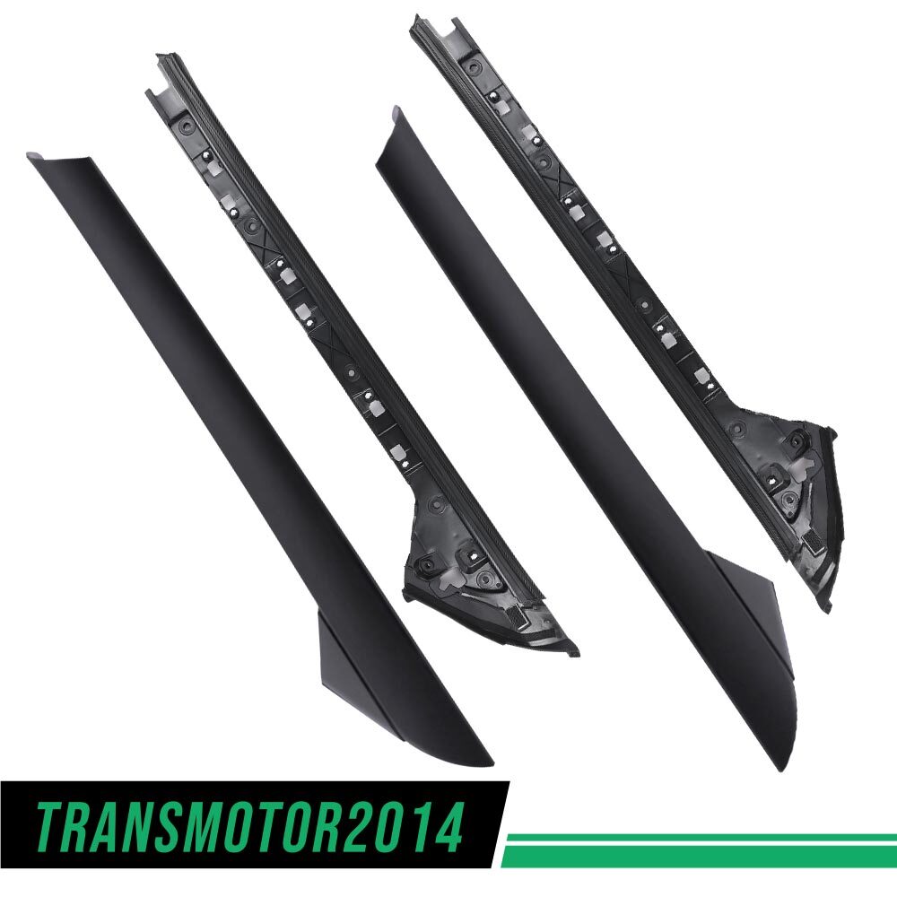 Fit For 2011-2019 Ford Explorer Left+Right Side Windshield A Pillar Molding Trim