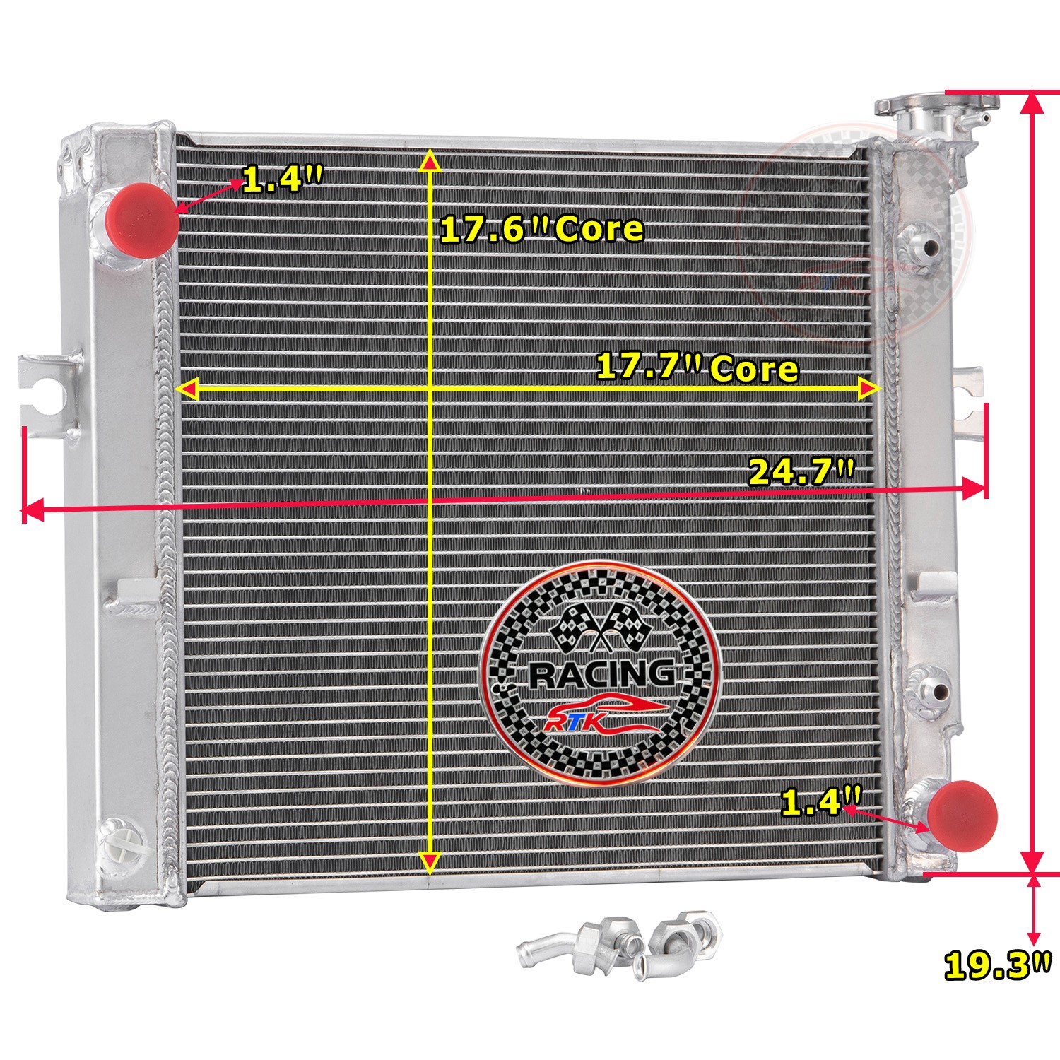 16410U220071 3 Row Aluminum Radiator Fits Toyota Forklift 1990-2011 16410U220171