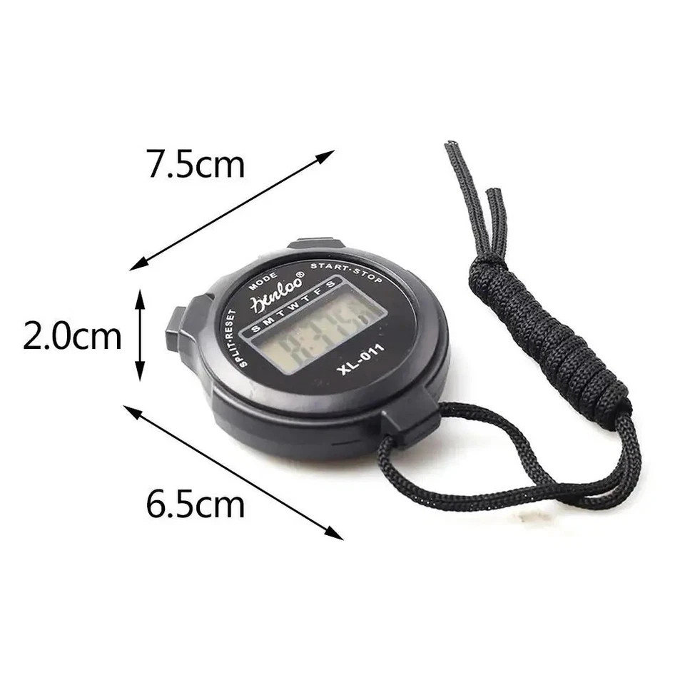 Stopwatch Digital LCD Sports Counter Timer Watch Handheld Countdown Stop Timer