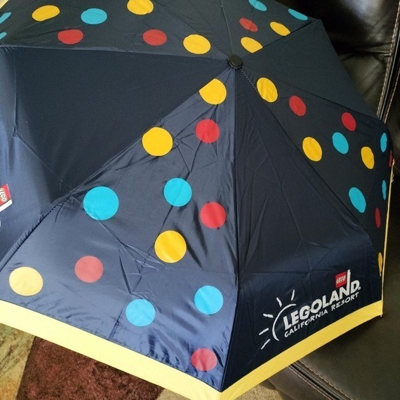Legoland California Mini Foldable Umbrella with Dots Pattern