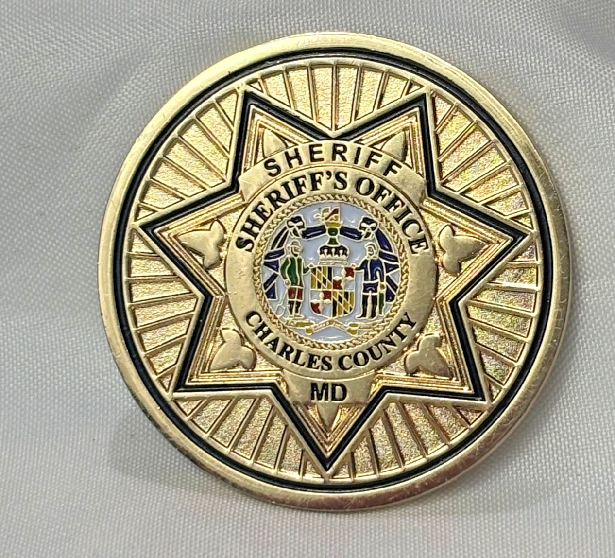 Charles County Sheriff's Office Challenge Coin Drug Enforcement Expert DRE