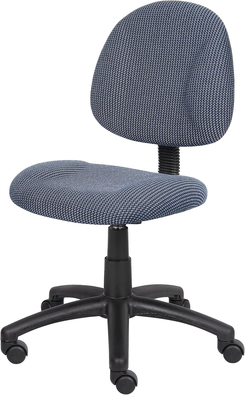 B315-BE Perfect Posture Delux Fabric Task Chair without Arms in Blue, 250