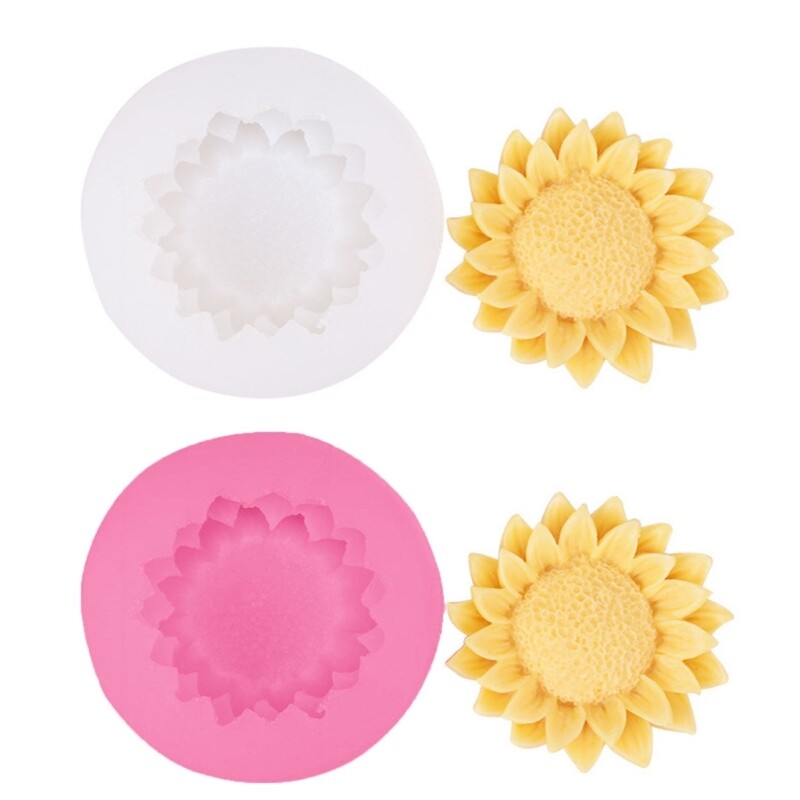 Sunflowers Shaped Mold DIY Craft Moulds Silicone Material for Hand Making