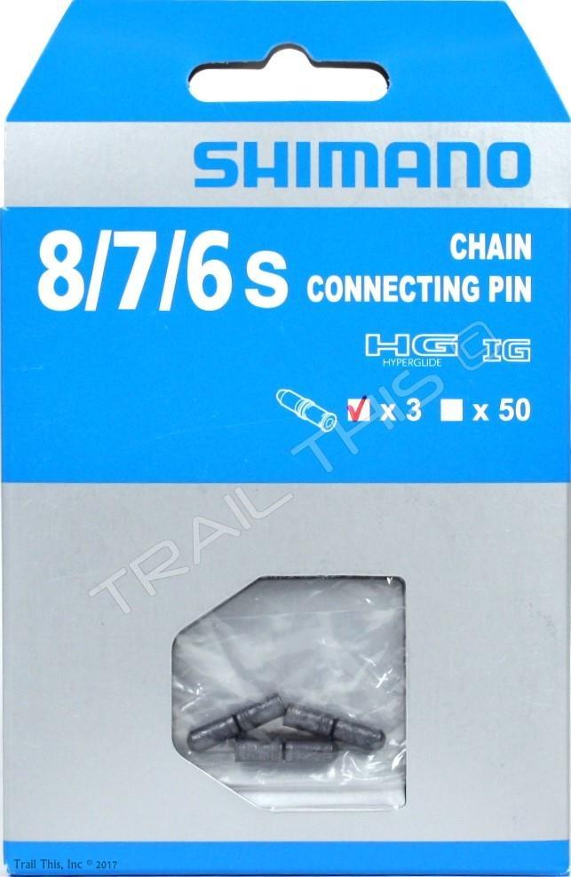 3-Pack Shimano 6 7 8-Speed Chain Connecting Pins fits CN-HG40 HG71 - Retail Pack