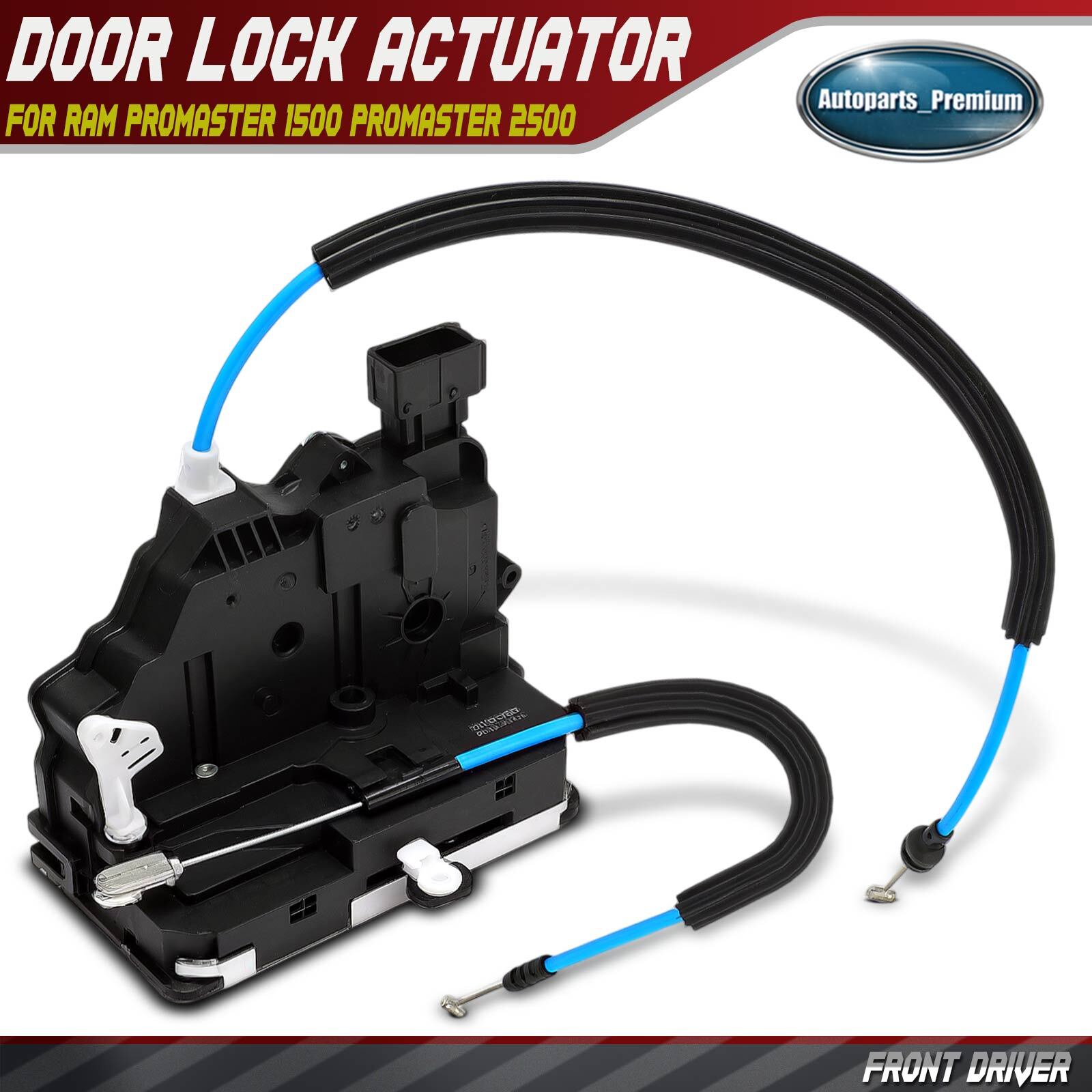 Front Driver Door Lock Actuator Latch for Ram ProMaster 1500 2500 3500 2019-2022