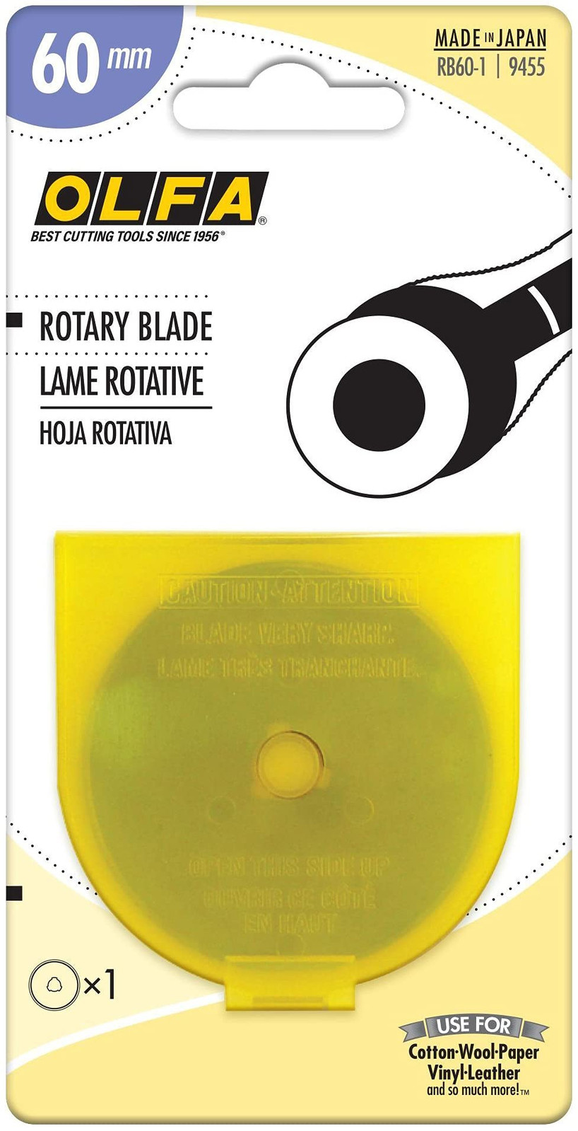 OLFA RB60 60mm Rotary Replacement Cutting Blades for Rotary Cutters