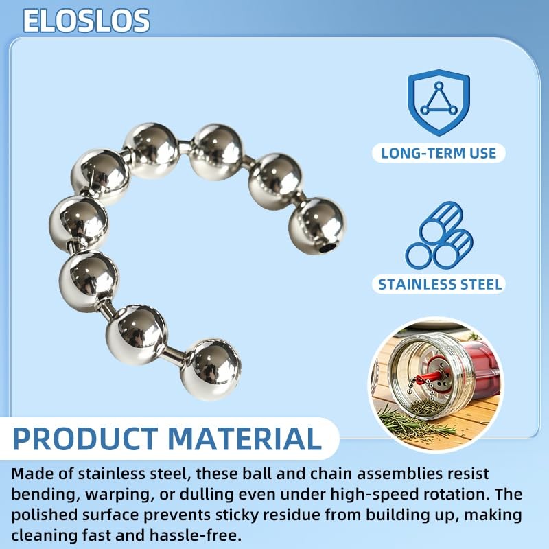 Eloslos Ball Chain 4Pcs Wakit Grinder Replacement