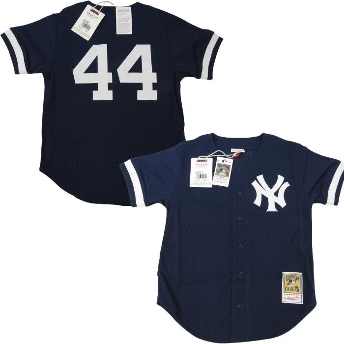 1997 Reggie Jackson #44 NY Yankees Mens Mitchell & Ness Authentic BP Jersey $130