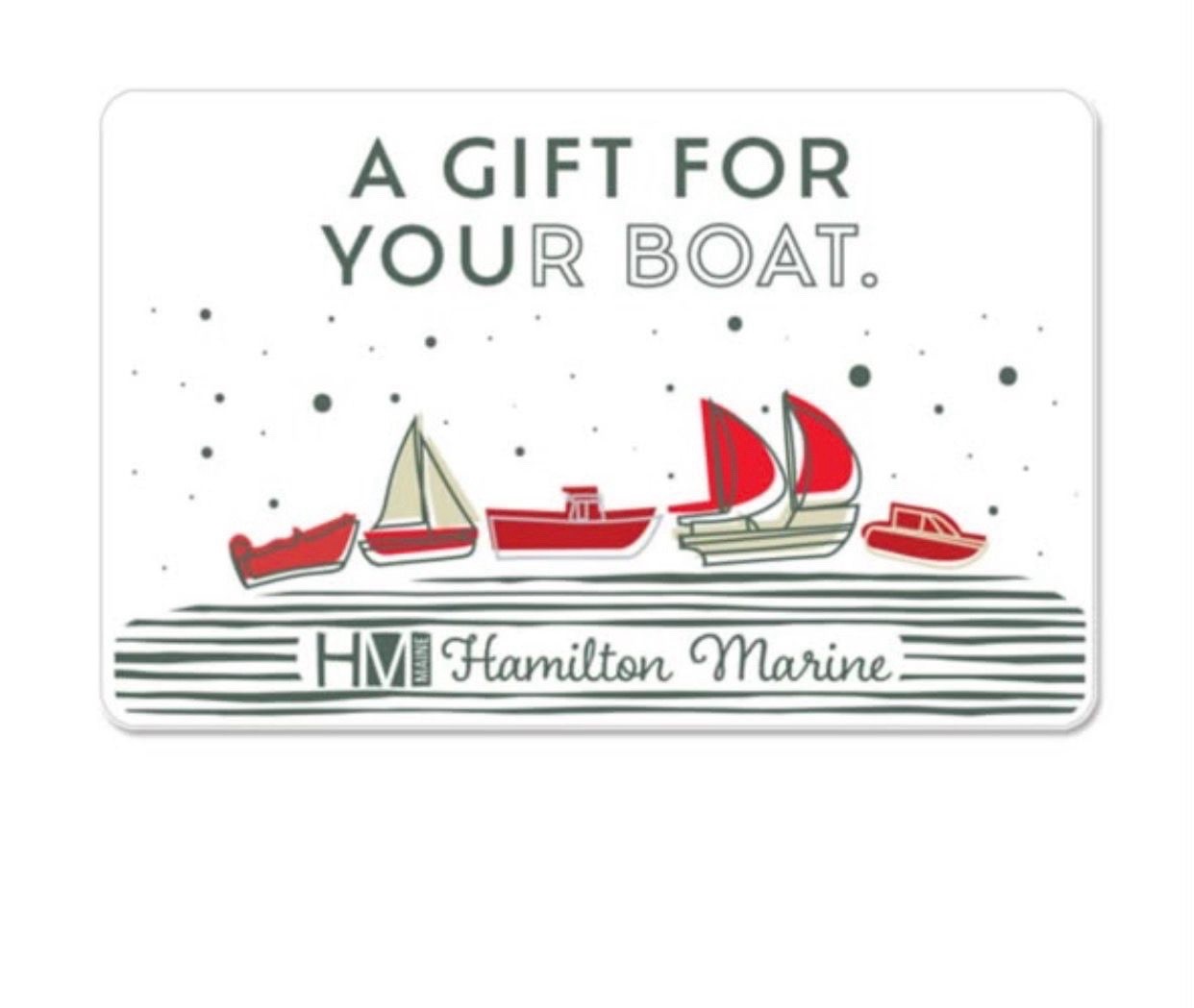 Hamilton Marine Boat/Marine Gift, email delivery code