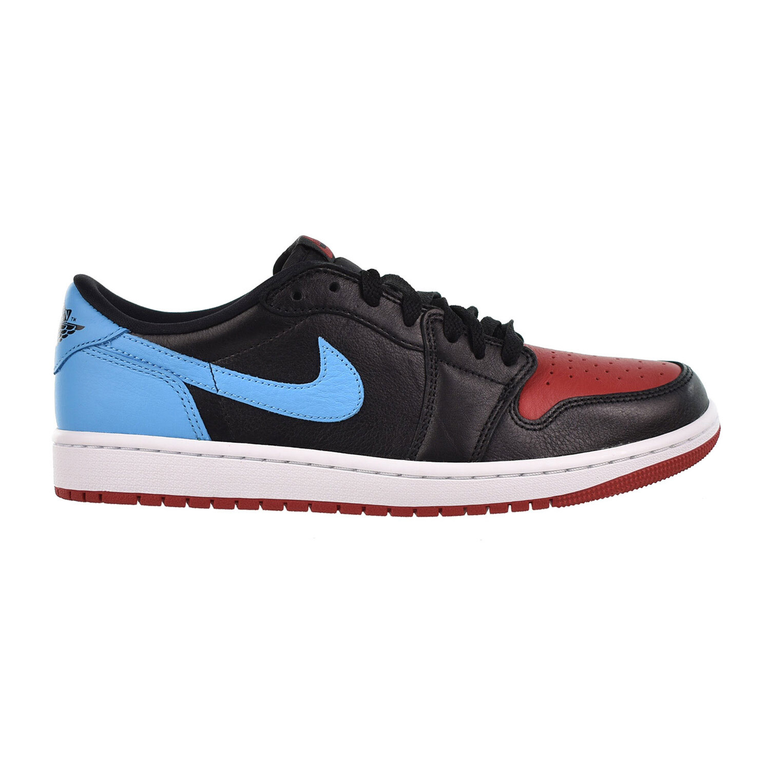 Jordan 1 Retro Low OG NC to Chi Women's Shoes Black-Dark Powder Blue CZ0775-046