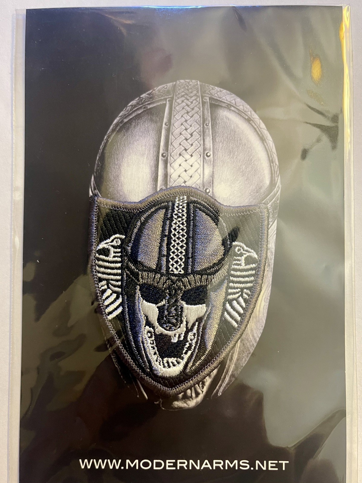The Viking-Gray Tactical Morale Patch, Modern Arms Embroidered