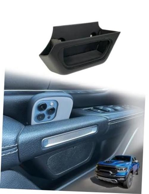 Door Side Organizer Storage for RAM 1500 2019+, Front Door Handle Pocket Tray