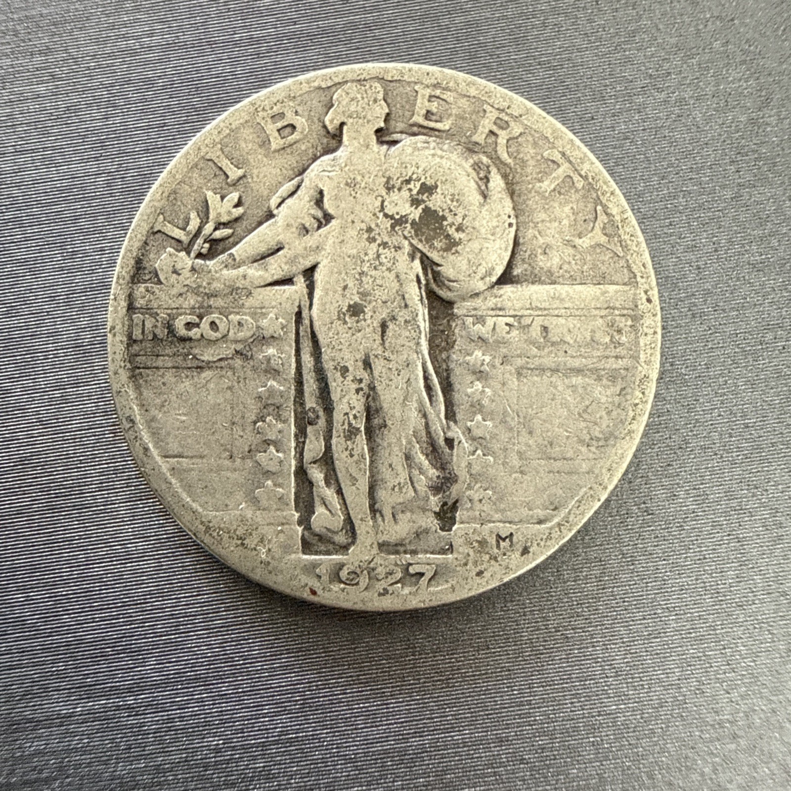 1927 Standing Liberty Quarter 25 Cents, Circulated
