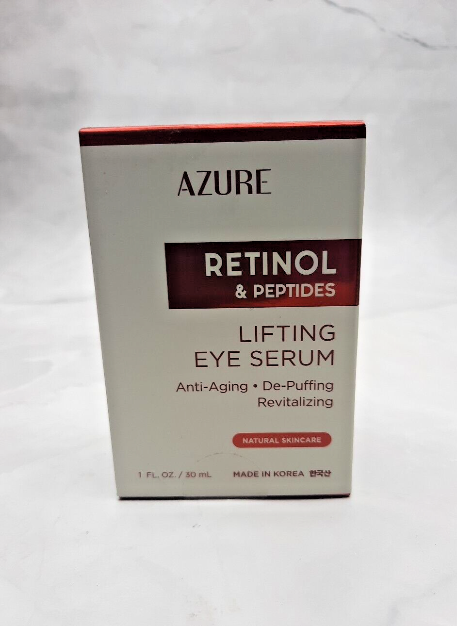 AZURE Lifting Eye Serum Retinol Peptides Anti Aging De Puffing 1 fl oz
