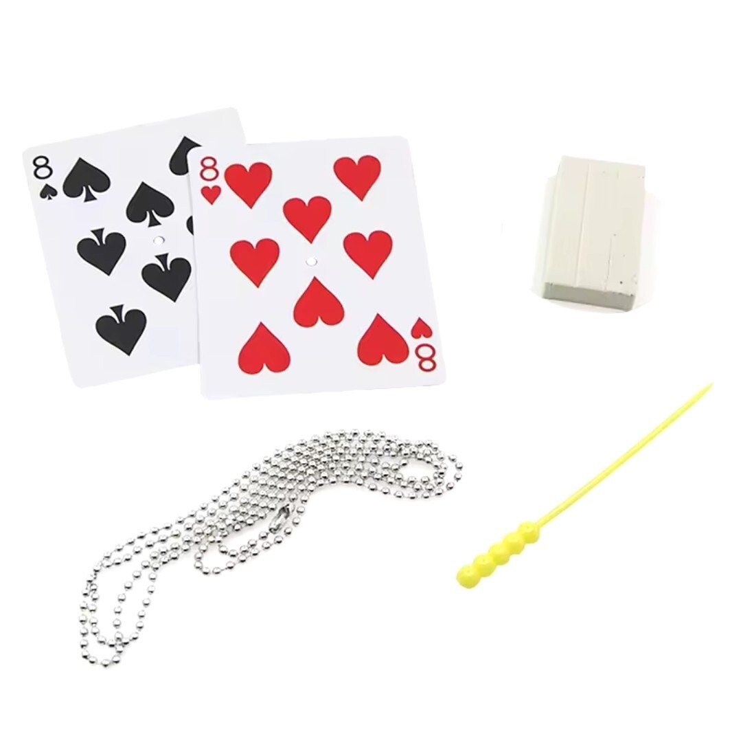 Magic Tricks Card Trick - Chain Through Sword Penetration Illusion T4
