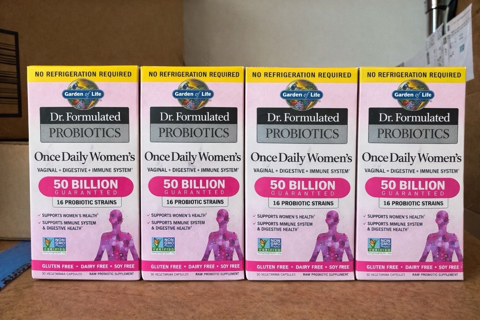 4 X Garden of Life Dr. Formulated Women's Probiotics  - 30 Veg Caps (120 Total)