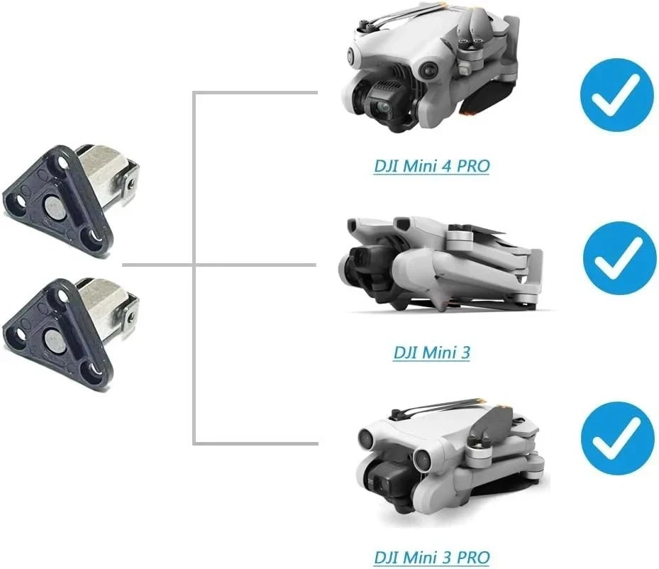 2 pcs Original Pivot Hinges for DJI Mini 4 Pro/Mini 3 Front Arm Rotating...